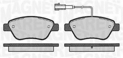 MAGNETI MARELLI 363916060126 -  Комплект тормозных колодок, дисковый тормоз